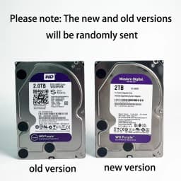 Western Digital 4TB 3TB 2TB 1TB WD Purple Surveillance Internal Hard Drive HDD - SATA 6 Gb/s, 64 MB Cache, 3.5" 1TB-WD10EJRX