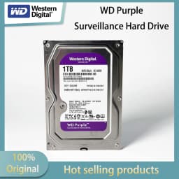 Western Digital 4TB 3TB 2TB 1TB WD Purple Surveillance Internal Hard Drive HDD - SATA 6 Gb/s, 64 MB Cache, 3.5" 1TB-WD10EJRX