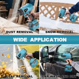 Gisam Brushless Electric Turbo Fan Cordless Leaf Air Blower Turbo Jet Fan Handheld Dust Blowing Tool For Makita 18V Battery Pin