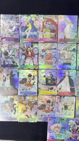 (Japanese) Full Set 2022~2026 One Piece OP15 Enel Koby Mihawk Sanji Manga Rare Card Proxy Anime Collection Foil Texture Cards