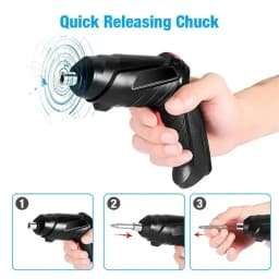 Protable 3.6V Electric Tool Set for Home Maintenance, Over 300mAh Lithium Battery, Mini Drill, Cordless Screwdriver for Home Use