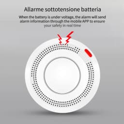 6Pack Tuya WiFi Smart Smoke Sensor Smartlife APP Control Smoke Alarm 85dB On Site Alarm Supports Alexa & Google Assistant
