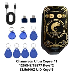 New Chameleon Ultra V3.0 All-in-One RFID NFC Card Copier Reader Writer 125KHz 13.56MHz with Keychains