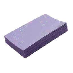 50pcs Colorful Laser heart Card Film Heart-Shaped Glittering Protection for ID Student Game Cards PVC Card Sleeves
