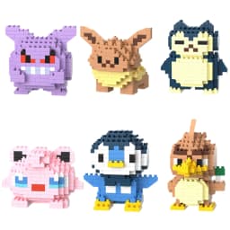 building block toys are luxurious children's toy models, suitable for educational DIY games for boys and girls, cartoon anime