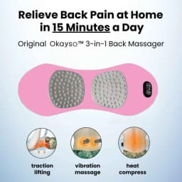 3 in 1 Back Pillow Bed Sleeping Waist Protection Pad Lying Flat Waist Relief Waist Support Heating Vibrating Electric Massage