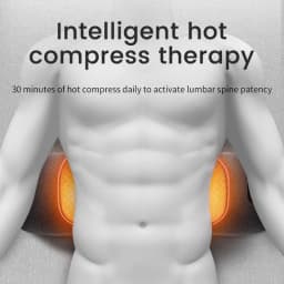 3 in 1 Back Pillow Bed Sleeping Waist Protection Pad Lying Flat Waist Relief Waist Support Heating Vibrating Electric Massage