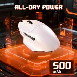 ATTACK SHARK V6 Wireless Gaming Mouse with Magnetic Charging Dock,65g Lightweight Mice,PAW3311 Sensor, 25,000 DPI,BT/2.4G/USB-C