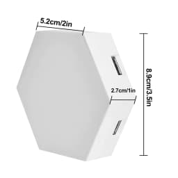 RGB LED Hexagon Wall Lamp Smart Night Light DIY Shape Music Rhythm APP Control Colorful Lights For Bedroom Game Room Decoration