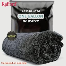 Rafford Dark Gray Car Microfiber Towel, Oversized Strong Absorbent Car Wash Cloth, High-Efficiency Cleaning Wipe Cloth