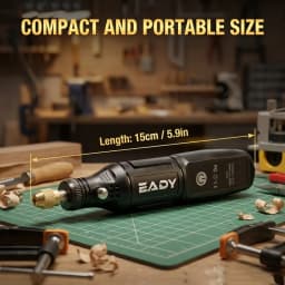 EADY 102PCS Cordless Mini Rotary Tool Kit, USB Rechargeable, for Engraving, Polishing, Sanding, DIY Crafts, Jewelry Making