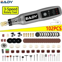 EADY 102PCS Cordless Mini Rotary Tool Kit, USB Rechargeable, for Engraving, Polishing, Sanding, DIY Crafts, Jewelry Making