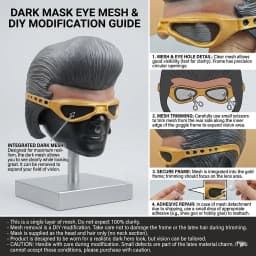 Realistic Half Face Elvis Latex Mask - Retro Style Costume Prop For Stage Performances, Halloween Events