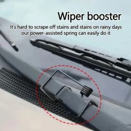 Car Wiper Pressure Booster Spring 2PCS Universal Alloy Upgrade Kit Fix Wiper Skipping Streaking Easy Install for Auto Truck