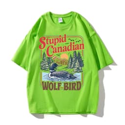 Stupid Canadian Wolf Bird Comfort Colors Shirt Heated Rivalry Inspired Cotton Shirt Team Hollander Ilya Rozanov Tees