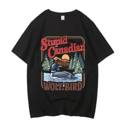 Stupid Canadian Wolf Bird Comfort Colors Shirt Heated Rivalry Inspired Cotton Shirt Team Hollander Ilya Rozanov Tees