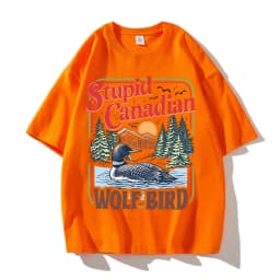 Stupid Canadian Wolf Bird Comfort Colors Shirt Heated Rivalry Inspired Cotton Shirt Team Hollander Ilya Rozanov Tees
