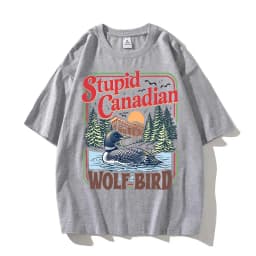 Stupid Canadian Wolf Bird Comfort Colors Shirt Heated Rivalry Inspired Cotton Shirt Team Hollander Ilya Rozanov Tees