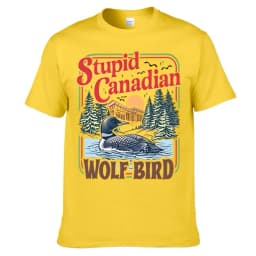 Stupid Canadian Wolf Bird Comfort Colors Shirt Heated Rivalry Inspired Cotton Shirt Team Hollander Ilya Rozanov Tees