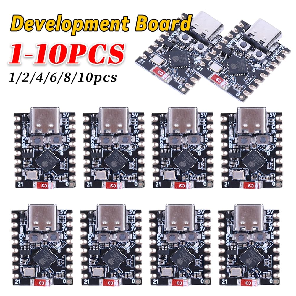 10-1PCS ESP32-C3 Development Board SuperMini WiFi Bluetooth-Compatible Board CORE Board IOT Board for Arduino ESP32C3FN4 Chip