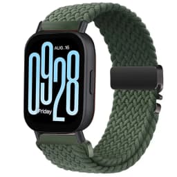22mm 20mm Braided Nylon Loop Strap for Redmi Watch 5 Active/Lite Parachute Buckle Comfortable Band for Amazfit Active 3-2 Bip 6-