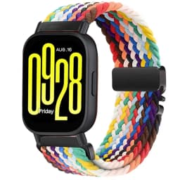 22mm 20mm Braided Nylon Loop Strap for Redmi Watch 5 Active/Lite Parachute Buckle Comfortable Band for Amazfit Active 3-2 Bip 6-