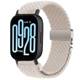 22mm 20mm Braided Nylon Loop Strap for Redmi Watch 5 Active/Lite Parachute Buckle Comfortable Band for Amazfit Active 3-2 Bip 6-