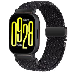 22mm 20mm Braided Nylon Loop Strap for Redmi Watch 5 Active/Lite Parachute Buckle Comfortable Band for Amazfit Active 3-2 Bip 6-