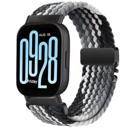 22mm 20mm Braided Nylon Loop Strap for Redmi Watch 5 Active/Lite Parachute Buckle Comfortable Band for Amazfit Active 3-2 Bip 6-