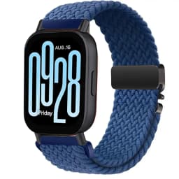 22mm 20mm Braided Nylon Loop Strap for Redmi Watch 5 Active/Lite Parachute Buckle Comfortable Band for Amazfit Active 3-2 Bip 6-