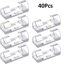 5/20Pcs Cable Management Clip Cable Protector Winder Self-Adhesive Desktop Tidy Management Clips For Mouse Headset Wire Storage