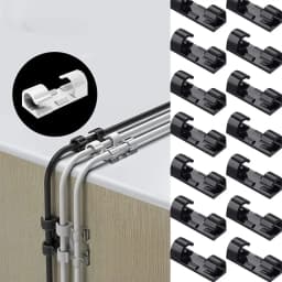 5/20Pcs Cable Management Clip Cable Protector Winder Self-Adhesive Desktop Tidy Management Clips For Mouse Headset Wire Storage