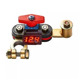 Car Battery Disconnect Switch 12-24V Bidirectional Joint Can Rotate Power Disconnect Switch with Digital Display
