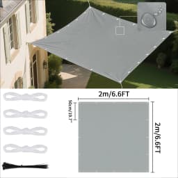 Waterproof Shade Sail with Grommets Tent Tarp Cover Sunshade Cloth Awning Canopy for Outdoor Garden Patio Camping Hiking Shelter