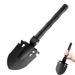 Survival Shovel Multi-Tool, Portable Engineer Shovel for Disaster Recovery,Car Emergency,Camping,Digging,and Gardening