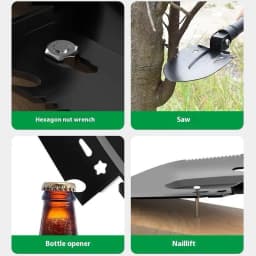 Survival Shovel Multi-Tool, Portable Engineer Shovel for Disaster Recovery,Car Emergency,Camping,Digging,and Gardening