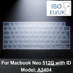 TPU Keyboard Cover for MacBook Neo13 A18 Chip A3404, US & EU Layout Compatible, Ultra-Thin Clear Transparent Keyboard Protector