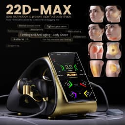 22D-MAX Professional Face & Body Shaping Machine, Non-Invasive Skin Tightening Anti-Aging Beauty Equipment, 13.3 HD Touch Screen