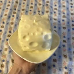 Cheese Jumbo Cube Stress Ball Big Cheese Shapeable Squeeze Ball Non-Bounce Fidget Toy ASMR Sensory Anti-Stress Gift