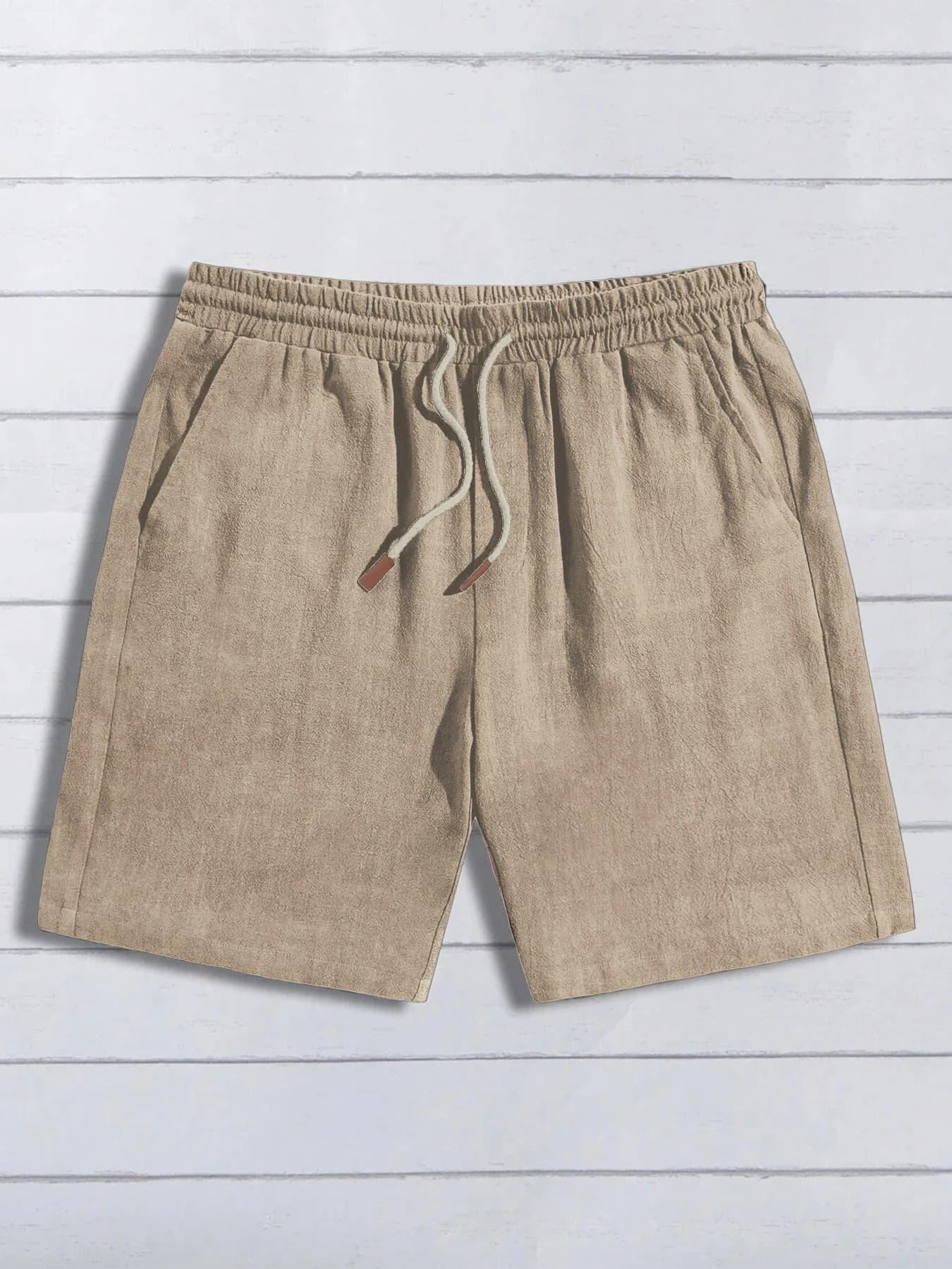 Summer thin linen shorts for men, loose and casual, five-inch pants, cotton and linen, breathable, suitable for beach and sports