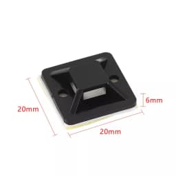 100PCS Self-Adhesive Nylon Cable Tie Holder Zip Tie Fixed Seat Wire Fasten Organizer Reusable Durable Adhesive Tie