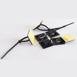 100PCS Self-Adhesive Nylon Cable Tie Holder Zip Tie Fixed Seat Wire Fasten Organizer Reusable Durable Adhesive Tie