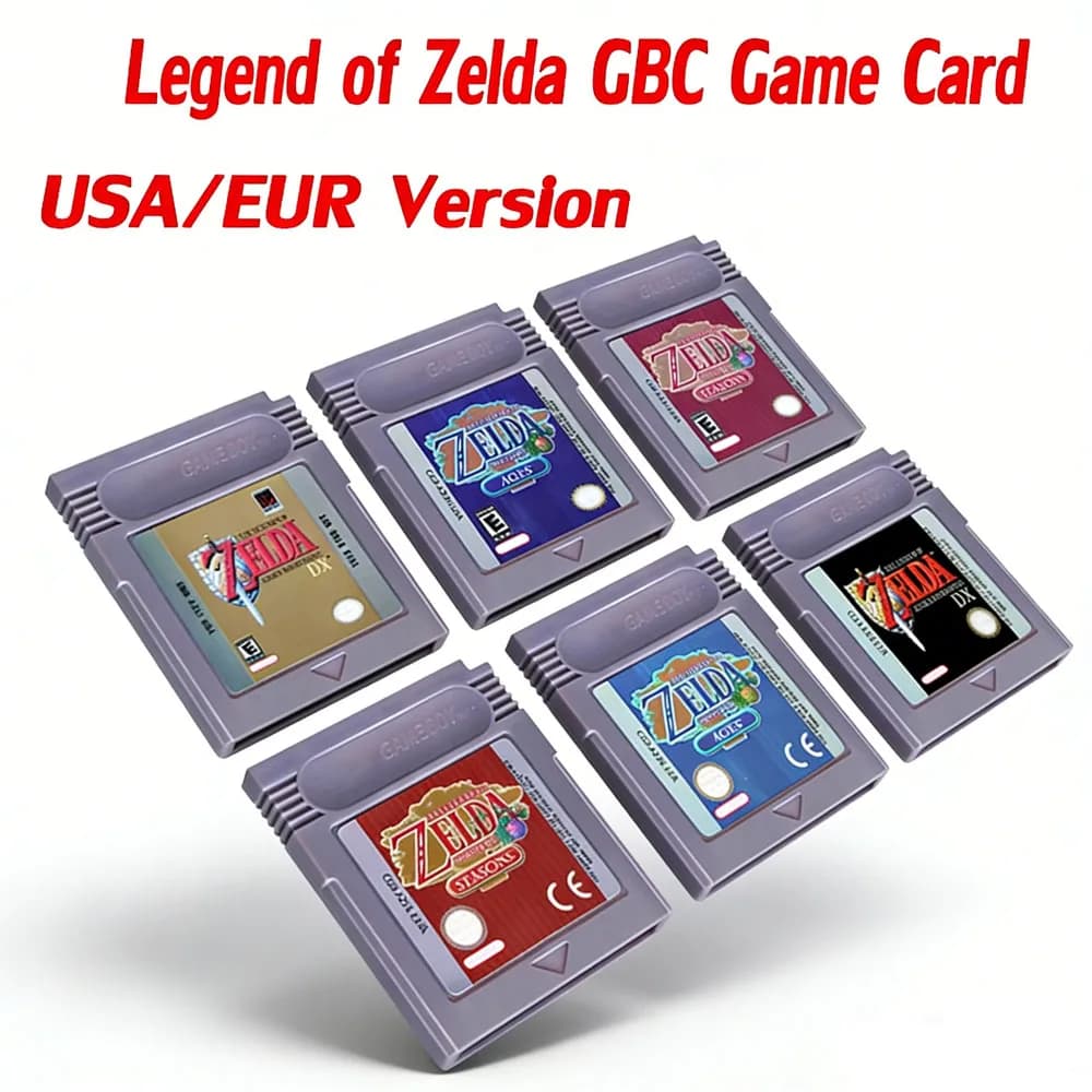 GBC Card 16 Bit Video Game Cartridge Console Card for Gameboy Awakening Oracle of Seasons Classic Game English Version