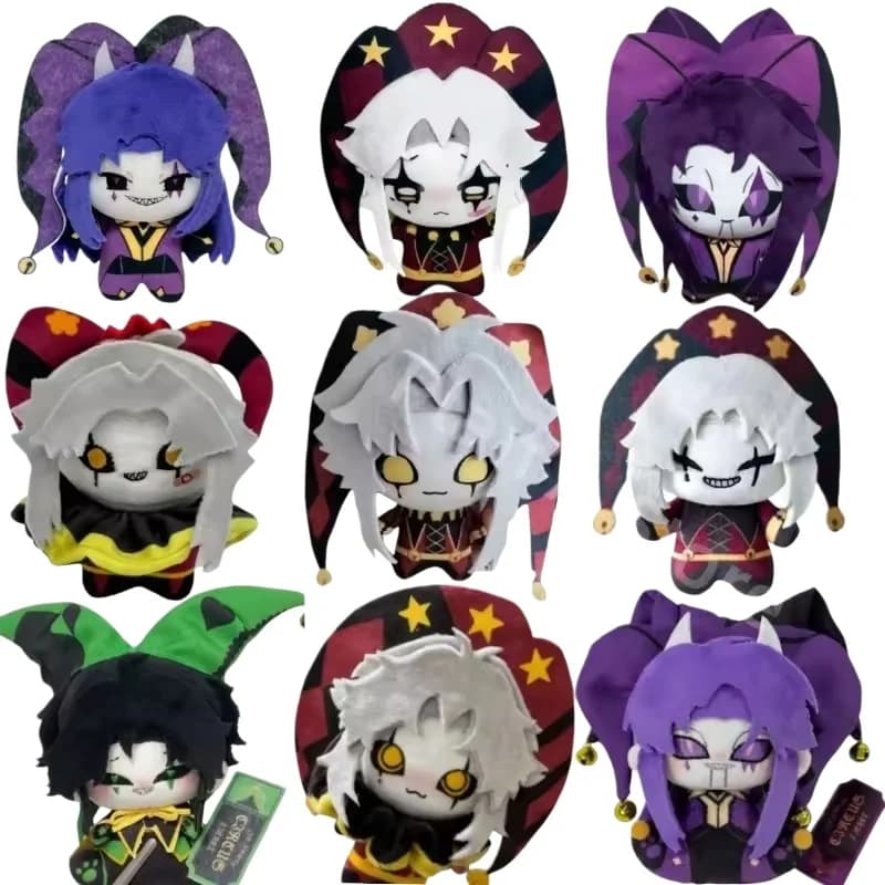 New The Freak Circus Plush Jester Pierrothe Harlequin Freaks Pierrot Plush Doll Toy Anime Game Peripherals Plushie Pendant Gift