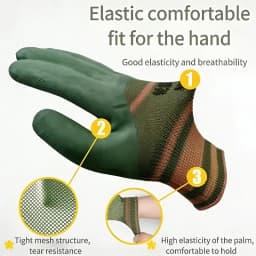 1/2 Pair of Gardening Gloves Stab-proof Wear-resistant Unisex Garden Gloves Cactus Rose and Blackberry Safe Planting Tool