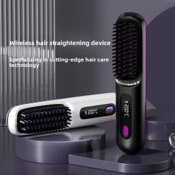 New Cross Border Wireless Straightening Comb, Negative Ion Straightening Comb, Wireless Straight Roll Portable Straightening Cur