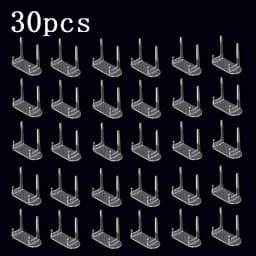 10pcs Transparent Display Stand Acrylic Badge Pins Storage Holder Multi-purpose Display Stand Desktop Medal Photo Card Display