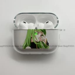 Luxury comic Code Geass C.C.ClearTransparent Earphone Case For Airpods Pro 3 2025 Soft Clear Cover For Airpods 4 Shockproof Case