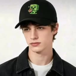 1 Creeper Pattern Baseball Cap | Unisex Hip-Hop Cap, lightweight and form-fitting, perfect for travel and casual wear year-round
