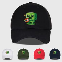 1 Creeper Pattern Baseball Cap | Unisex Hip-Hop Cap, lightweight and form-fitting, perfect for travel and casual wear year-round